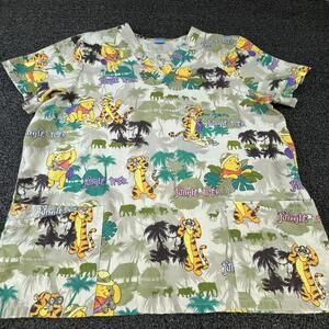 The Wonderful World Of Disney Tunic T-Shirt Womens M Gray Winnie The Pooh Tigger